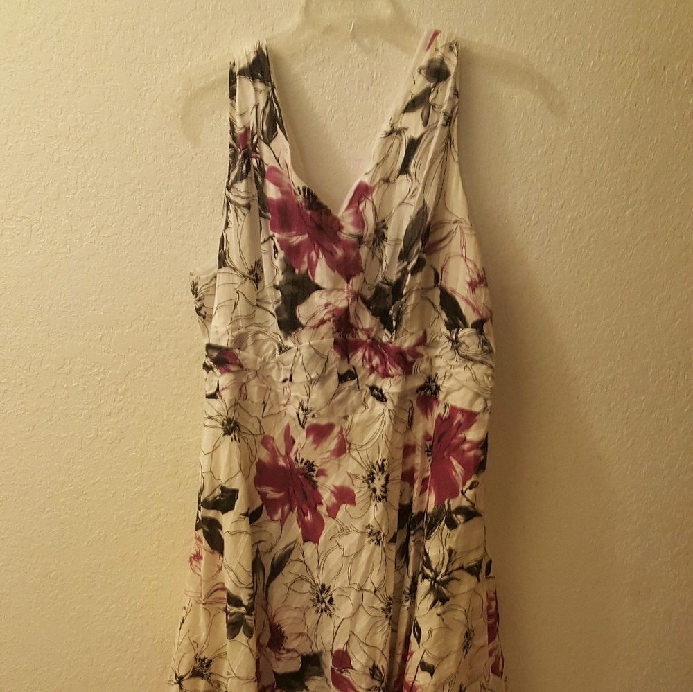 White floral dress